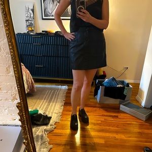 Vegan leather skirt. Free people.